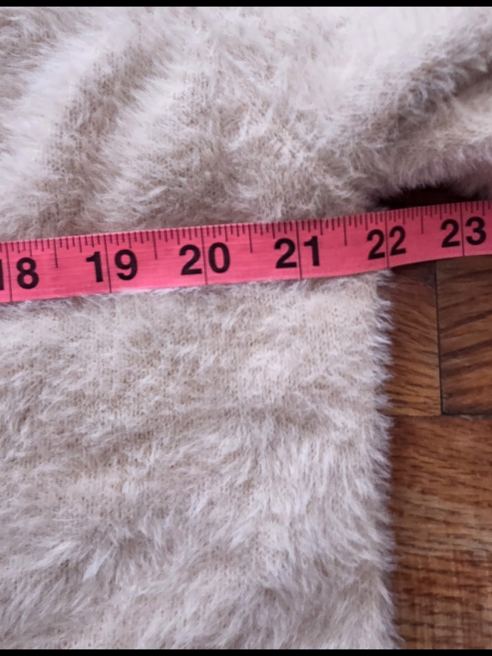 Rielle Soft Fuzzy Open-Front Cardigan Blush Color - Picture 5 of 6